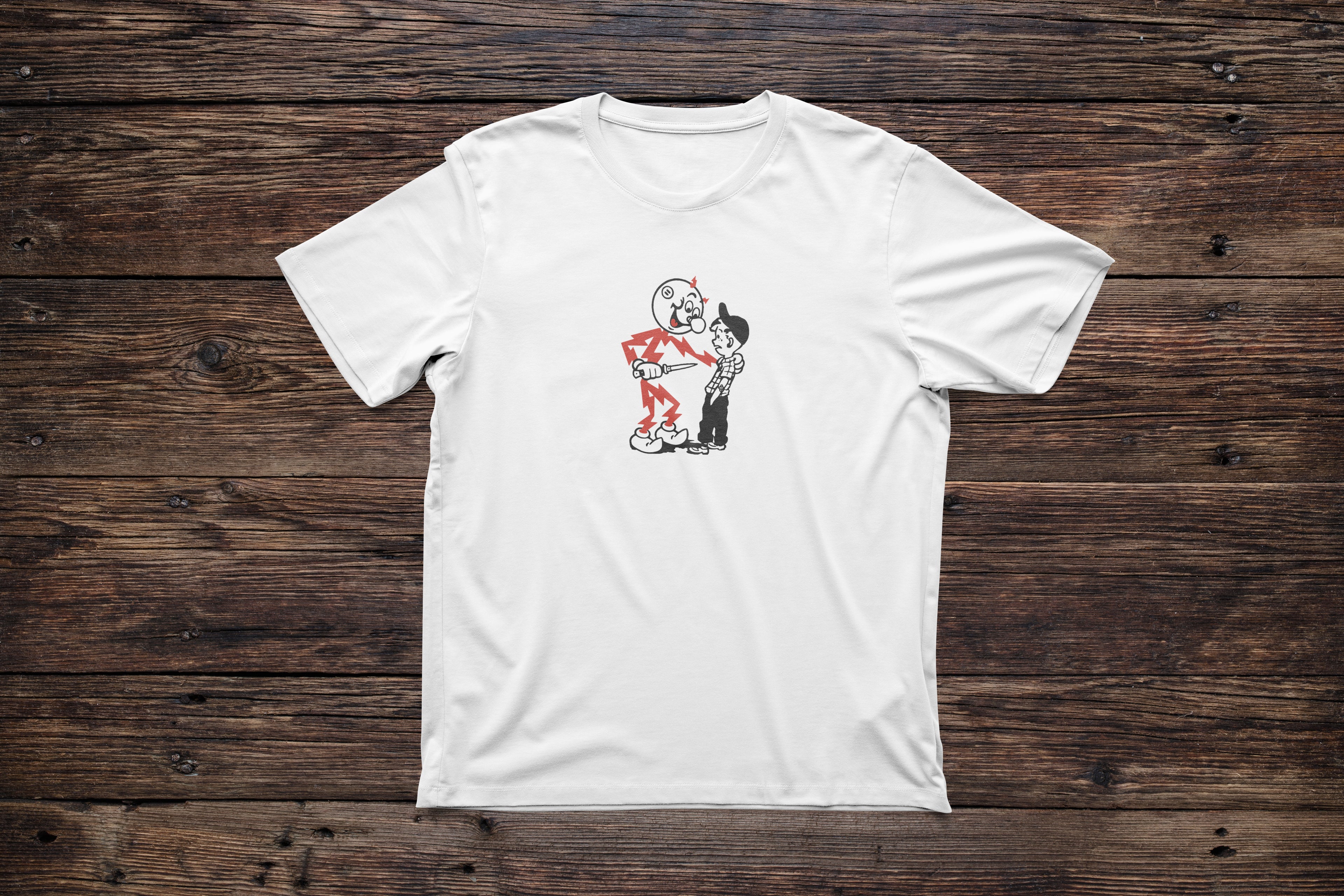 Reddy Kilowatt Retro T-Shirt – Comfortable DTG Printing Tee