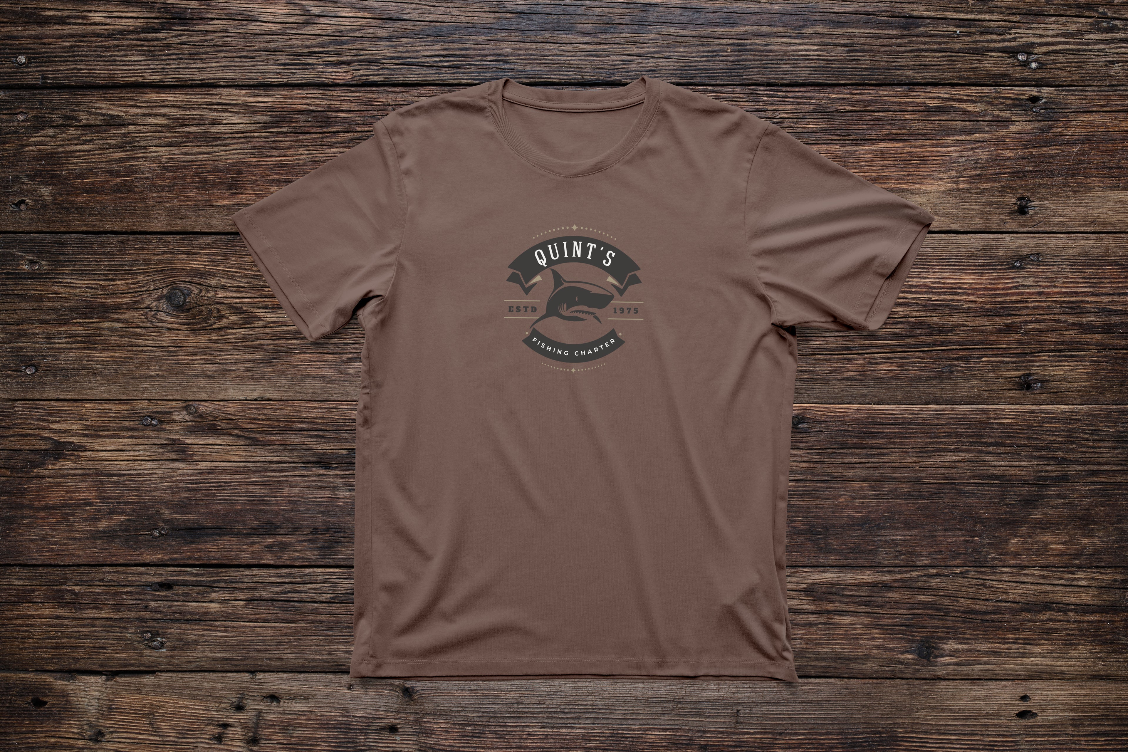 Quint's Fishing Charter T-Shirt – Captain Quint Jaws Design